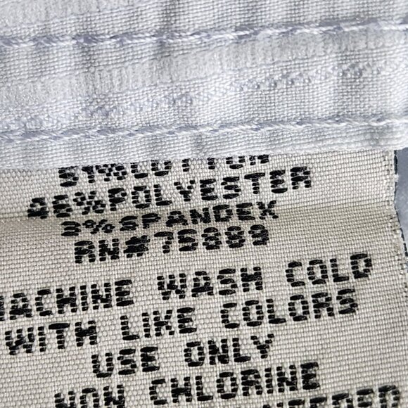 Mens Light Blue BKE Slim Fit Stretch Striped Shirt Button Down Long Sleeve XL - Picture 4 of 8